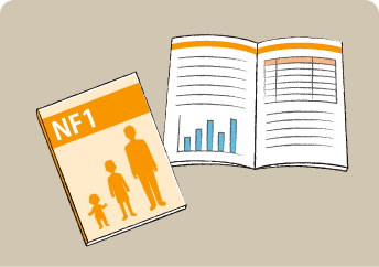 NF1に関するパンフレットや小冊子のイメージ