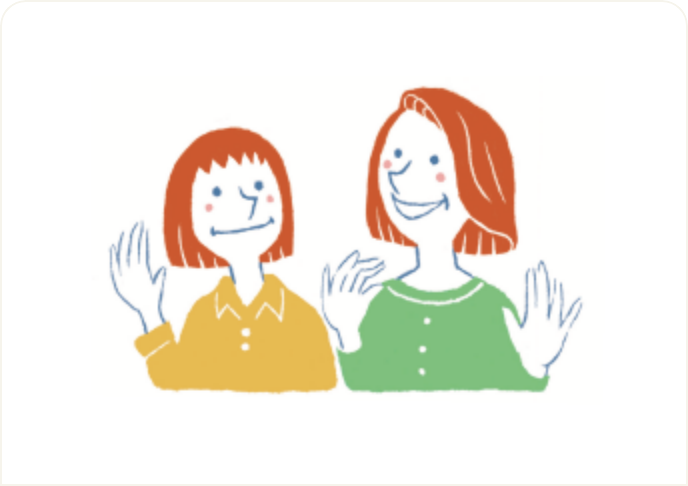 孤発性のNF1患者さんとその母親の小林さん母娘